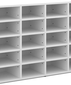 Vicco Armoire à chaussures Lysander, Blanc, 104 x 66 cm