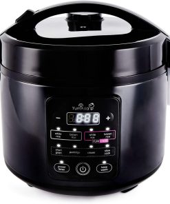 Yum Asia Kumo YumCarb Cuiseur à riz avec bol en céramique et logique floue avancée, (5,5 tasses, 1 litre), 5 fonctions de cuisson du riz, 3 fonctions multicuiseurs, 220-240V