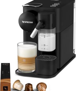 De'Longhi Nespresso Lattissima One Evo EN510.B, Machine a Café Capsule, Expresso et Cappuccino, 1450W, Noir